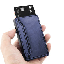 Cargar imagen en el visor de la galería, TOYFID Wallet With PU Leather Cover,Aluminum Alloy Pop Up Wallet Holder Card-2