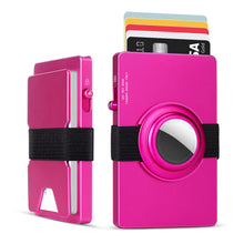 Cargar imagen en el visor de la galería, TOYFID All-Aluminum Pop Up Slide Rfid Slim Card Holder Wallet With Airtag Holder-5