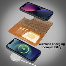Cargar imagen en el visor de la galería, Apple iPhone 14 Series Detachable Leather Wallet Case Darker Color - MW-4