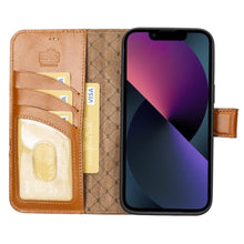 Cargar imagen en el visor de la galería, Apple iPhone 14 Series Detachable Leather Wallet Case Darker Color - MW-2
