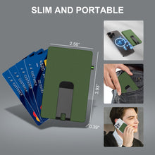 Cargar imagen en el visor de la galería, Minimalist Pop up Wallet with Money Clip, All Aluminum Slide Rfid Slim Card Holder-1
