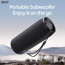 Cargar imagen en el visor de la galería, ZEALOT Portable Bluetooth Speakers Wireless Speaker S51 Samll Outdoor Speaker Waterproof IPX5, Stereo Pairing/USB/MIC/TF Card/AUX for iOS Andriod Gift-0
