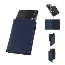Cargar imagen en el visor de la galería, TOYFID Aluminum Alloy Wallet With Genuine Leather Cover Men&#39;s Billfolds-6

