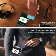 Cargar imagen en el visor de la galería, TOYFID Aluminum Alloy Wallet With Genuine Leather Cover Men&#39;s Billfolds-3
