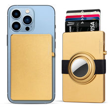 Cargar imagen en el visor de la galería, TOYFID All-Aluminum Pop Up Slide Rfid Slim Card Holder Wallet With Airtag Holder-7
