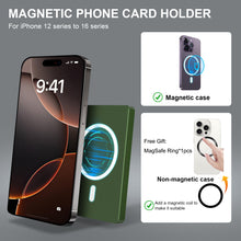 Cargar imagen en el visor de la galería, RFID Blocking Wallet Minimalist Slim Card Holder for Magsafe with Adjustable Stand, Metal Pop Up Magnetic Wallet  for Men TOYFID-8
