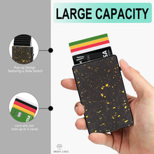 Cargar imagen en el visor de la galería, TOYFID Best Pop Up RFID Mens Wallet forged Carbon Fiber Minimalist Amazon to Protect Credit Cards-0
